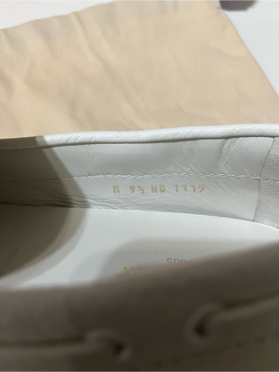 Louis Vuitton White Embossed Leather Driving Loafers main image 14